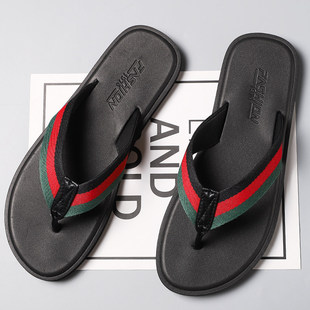 Slippers Men's Summer 2025 New Fashionable Outfit Non-slip Wear-resistant Vietnamese Sandals Outdoor Beach Men's Flip-flops