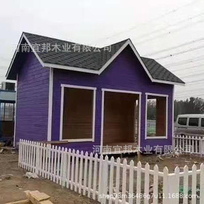 廠家定制戶外木屋別墅 移動售貨亭木房 學校幼兒園木崗亭定做安裝