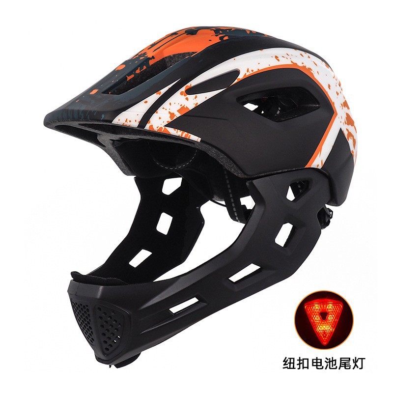 Black, white and orange - triangle tail light with buttons