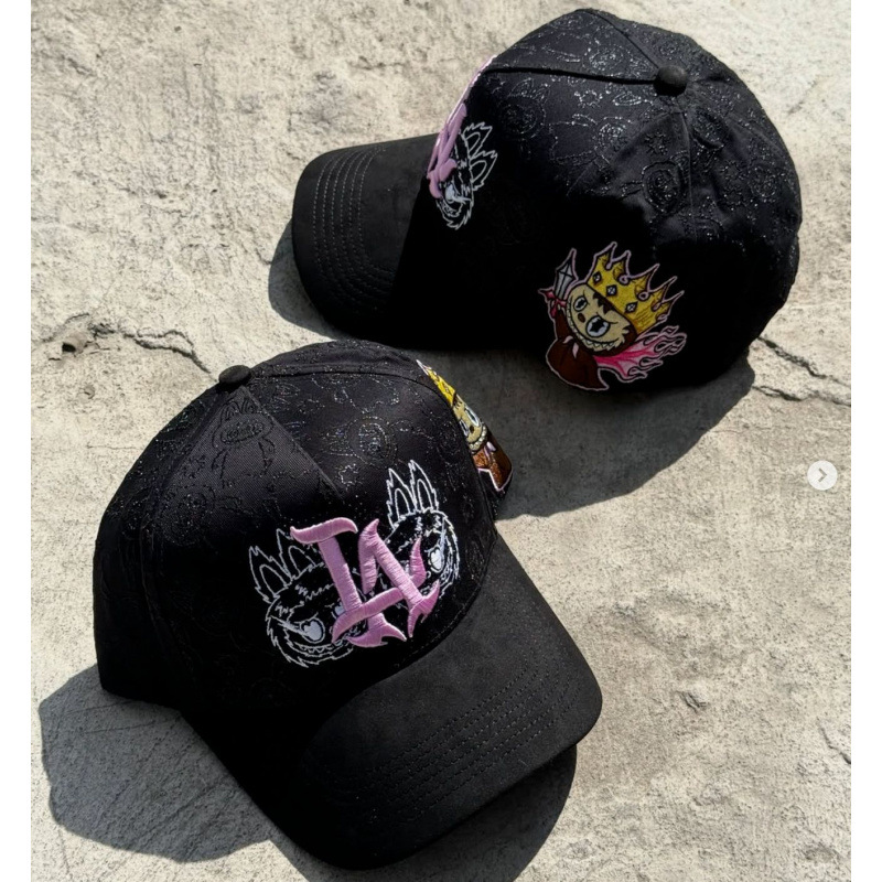 Tendencia transfronteriza hip hop Dandy Dandy sombrero con letras de diamante sombrero de pato doblado a lo largo del sombrero de béisbol image 117