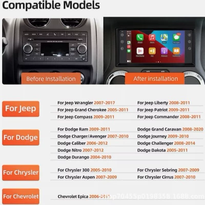 Dodge Android central control – DVD Navigation