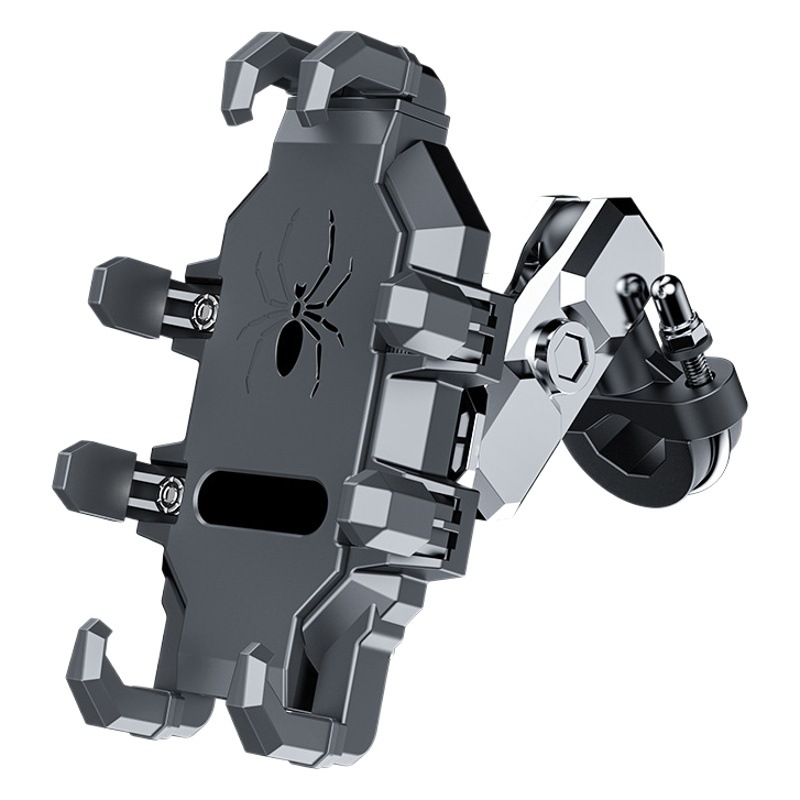 Soporte para Teléfono de Motocicleta, a Prueba de Golpes y Vibraciones, de Aleación de Aluminio para Vehículos Eléctricos, Soporte de Navegación para Motocicleta, para Viajes Transfronterizos