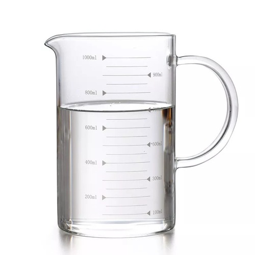 Graduation cup glass high borosilicate heat-resistant household measuring cup beaker measuring cup portable water cup cup baking with scale