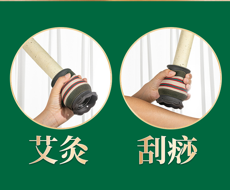 4cm Moxa Burner Jar Bian Stone Moxibustion Device for Body and Face Home Use with 1 Aged Moxa Stick quality and texture