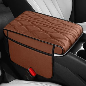 2026 New Car Interior Accessories Nappa Pattern Eco-Leather Armrest Box Mat