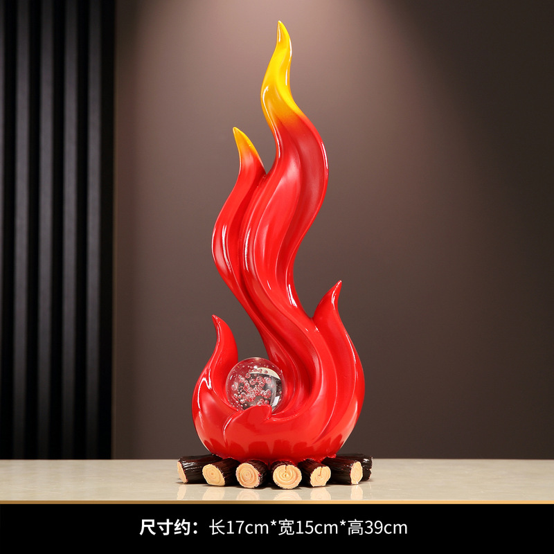 红红火火招财摆件客厅玄关酒柜电视柜办公室店铺装饰乔迁开业礼物|undefined