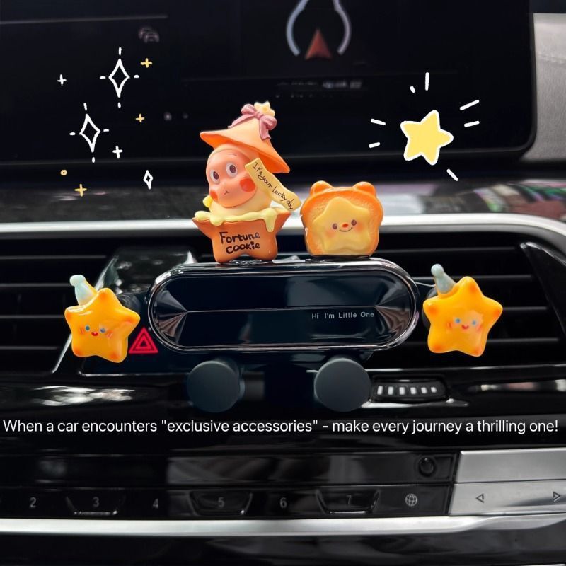 Star People Car Phone Holder Air Conditioner Vent Clip Cute Navigation Holder for Men and Women 2025 New Model