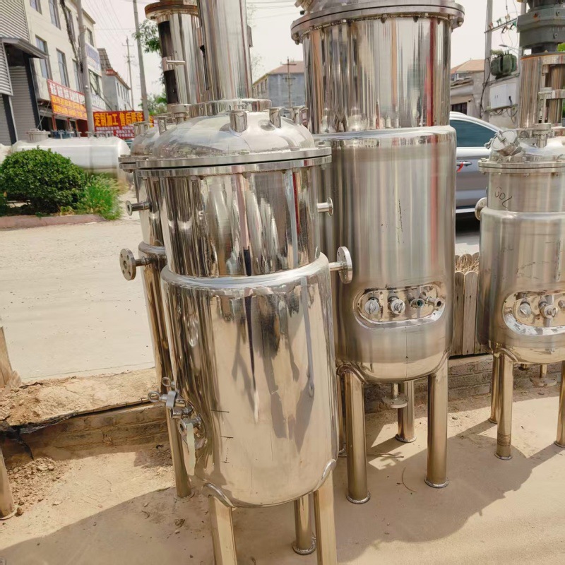 处理二手不锈钢发酵罐  化工真空发酵设备 不锈钢双层立式密封罐