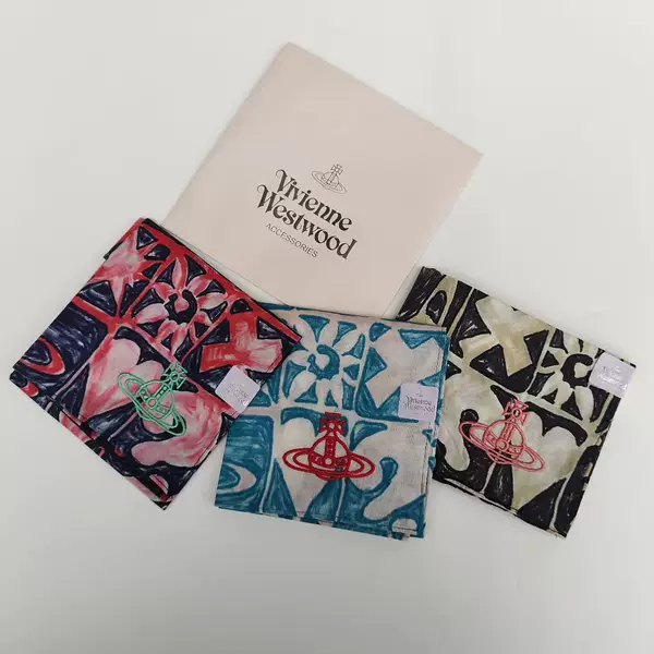 Japanese Empress Saturn embroidered silk scarf with polka dots and stars, graffiti handkerchief, square scarf, small neck scarf, p'l brand bear silk