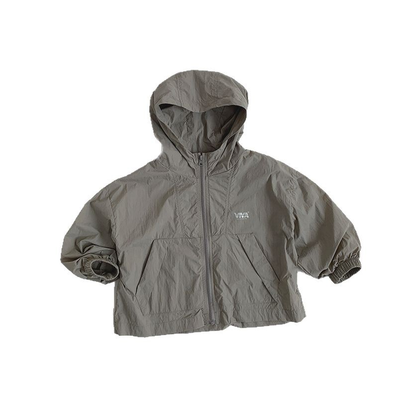 Ropa para niños Ropa de protección solar para niños y niñas 2025 verano rebeca delgada coreana para niños Camisa de aire acondicionado transpirable para bebés Ropa de piel