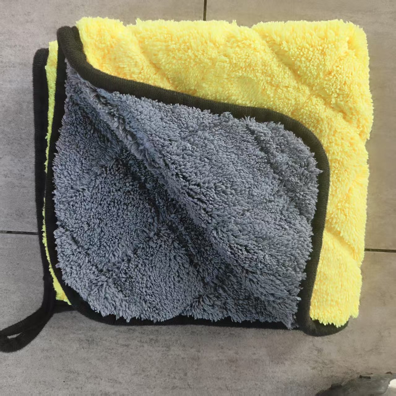 Toalla de lavado de automóviles de coral gemelo de diamante toalla absorbente de doble cara toalla espesa toalla de limpieza de automóviles toallas de limpieza de pelo