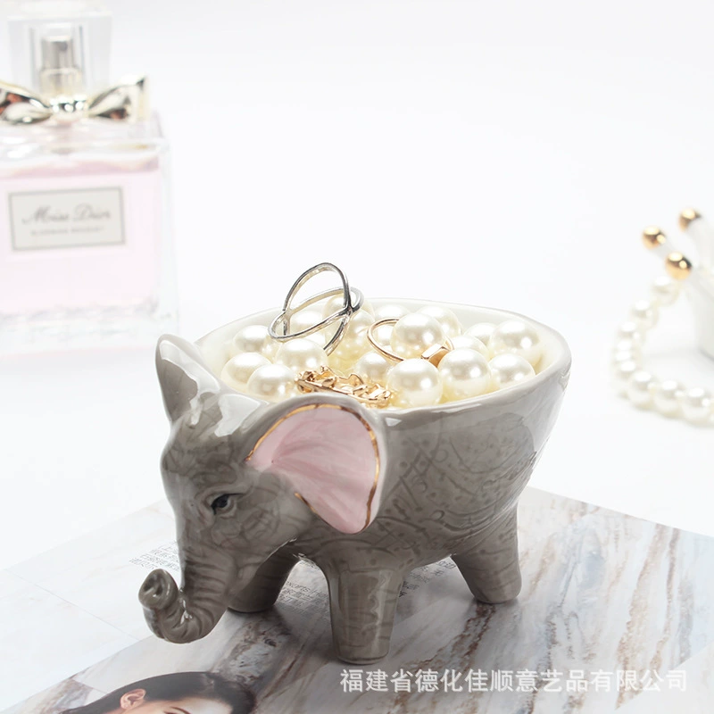 Cute ring, dressing table, storage box, (Physicals), elephant