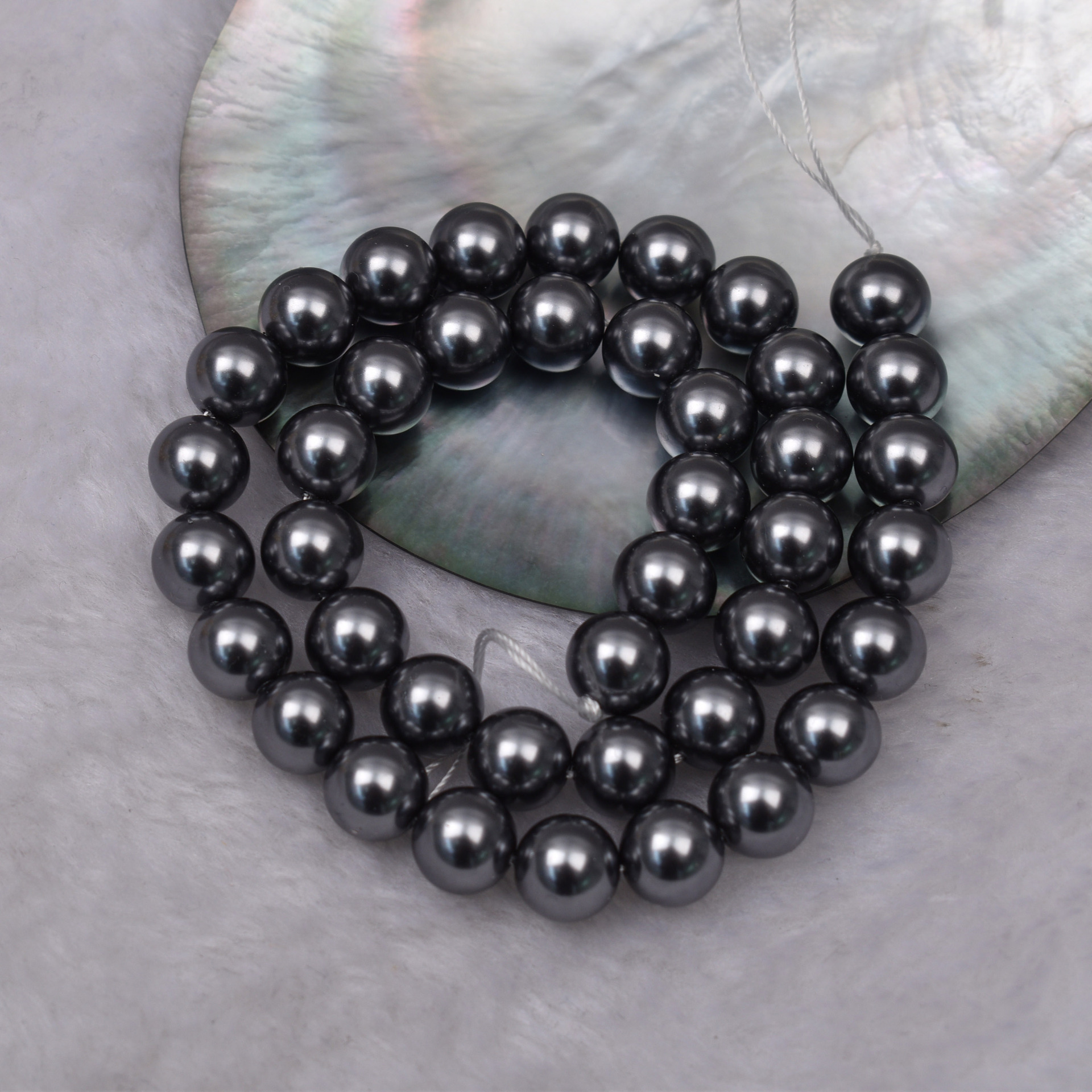 蝶貝模造真珠散珠DIYネックレス手作りジュエリーアクセサリー直穴カラフルパール原材料卸売ガラス