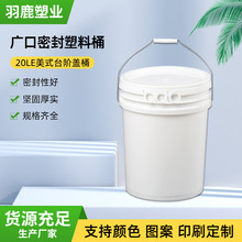20LE美式台阶盖桶物流包装周转桶酱料桶润滑油桶塑料食品级化工桶