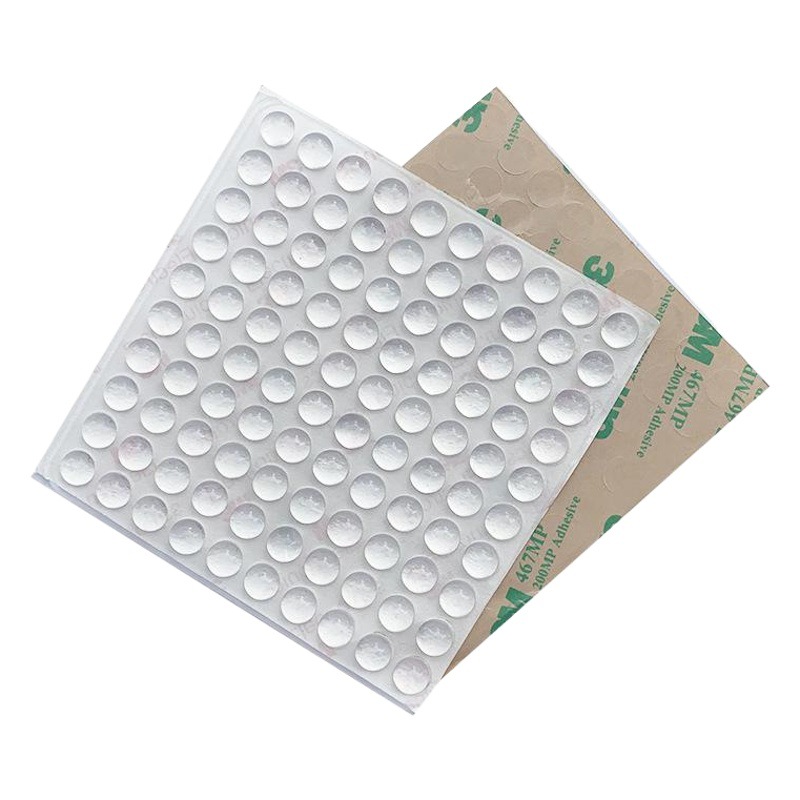 Ventas directas de fábrica almohadilla de silicona autoadhesiva semiesférica almohadilla de pie de vidrio transparente almohadilla de pie antideslizante almohadilla de pie anticolisión partículas de goma