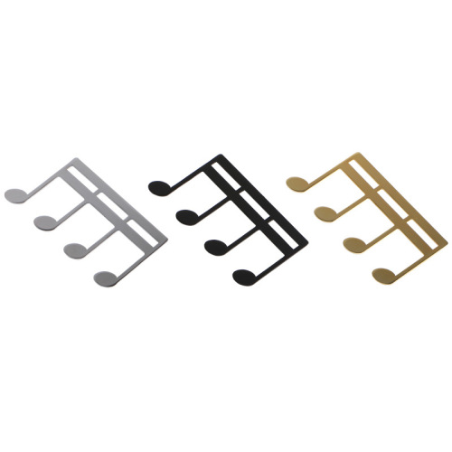 Wholesale multi-color guitar note sheet music clip, metal musical instrument accessories music sheet music clip, music piano sheet music clip