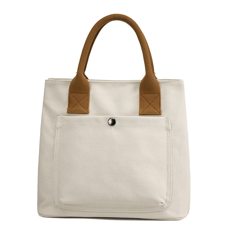 Fashionable Large Capacity Simple And Versatile Hand-held Cloth Bag Women's Casual Fabric Bag New Tote Bag Suitable For Work And Commuting_voghion.com