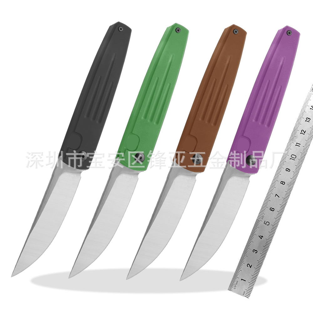 CNC T6061柄D2钢轴承滚珠系统折刀折叠刀户外刀具野营EDC厂家生产