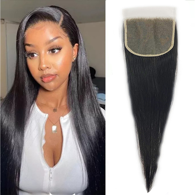 Real Wig Real lace hair Block 5x 5 straight hair lace closure Real Wig Real lace hair Block 5x 5 straight hair lace closure