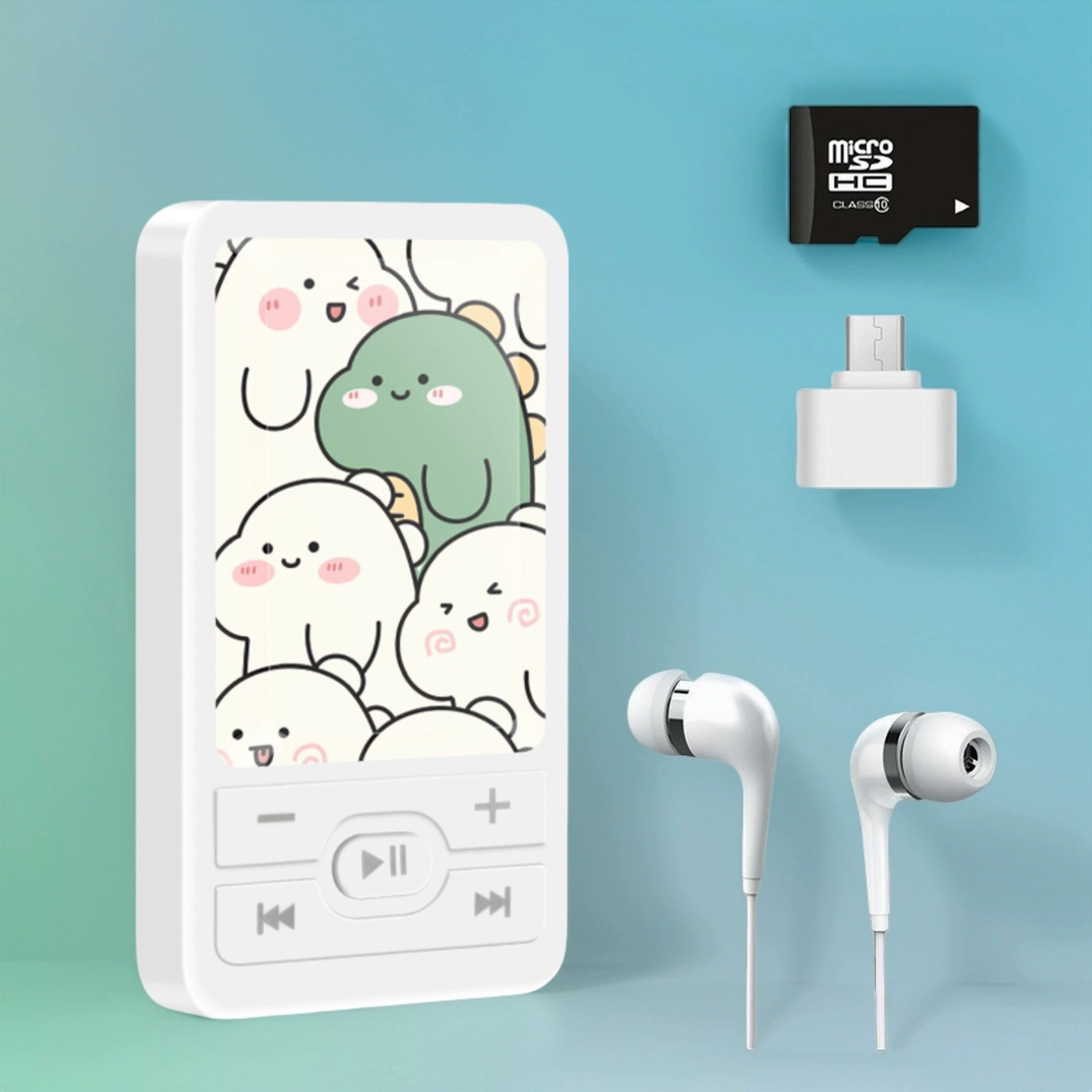Образовательный MP3-плеер A1 для детей, мультяшный дизайн, слот под карту и наушники, варианты 4–64 ГБ