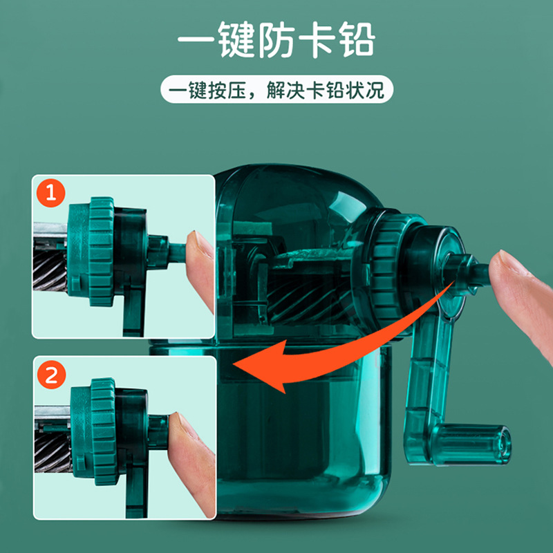 máquina de afilar lápiz de bambú verde máquina de dibujo de bocetos manual máquina de afilar lápiz especial para lápiz de carbón máquina de alimentación automática de lápiz afilar lápiz