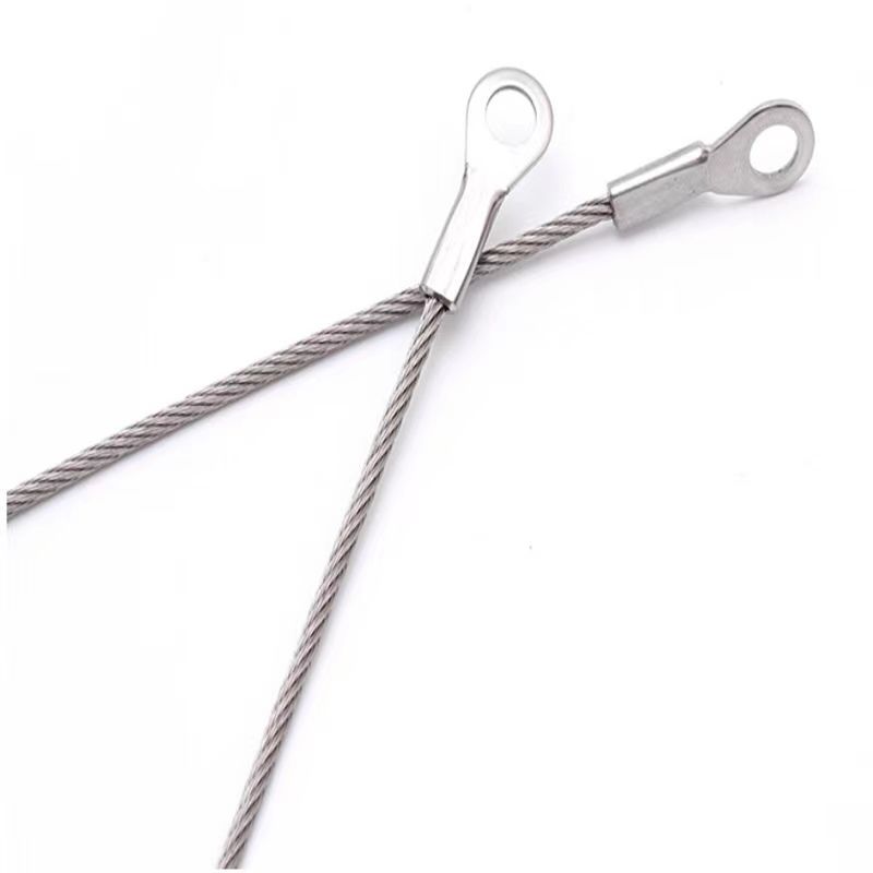 304不锈钢钢丝绳 加工压制闭口 开口端子 压制鱼眼端子 大拉力钢