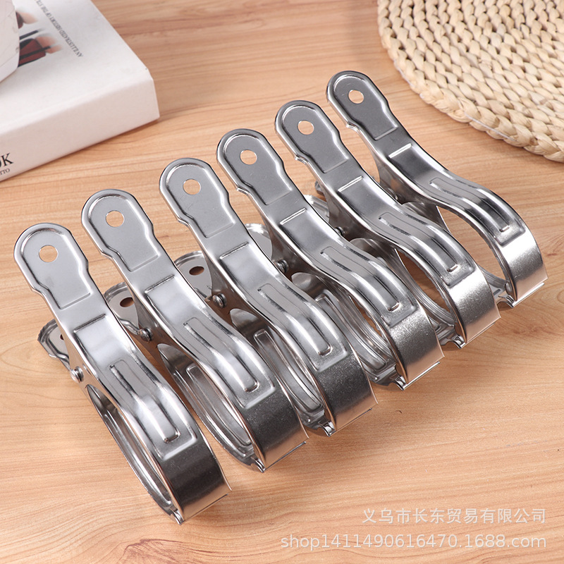 Non-magnetic windproof clothes clip 13cm large stainless steel quilt clip clothes drying multi-purpose clip stainless steel clip quilt single clip