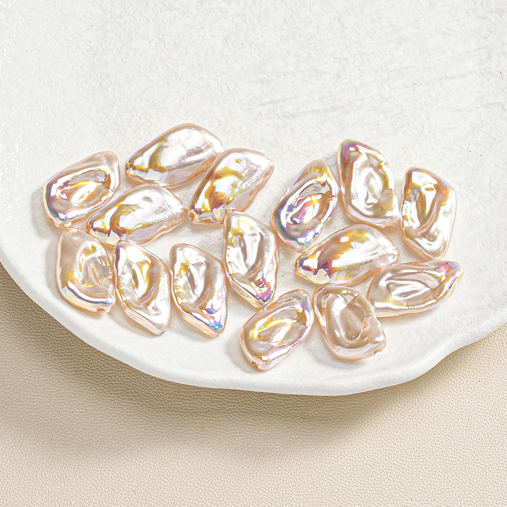 30 ABS barroco de forma especial piedra pequeña perla ovalada con cuentas pulsera de bricolaje collar accesorios de joyería lote suelto