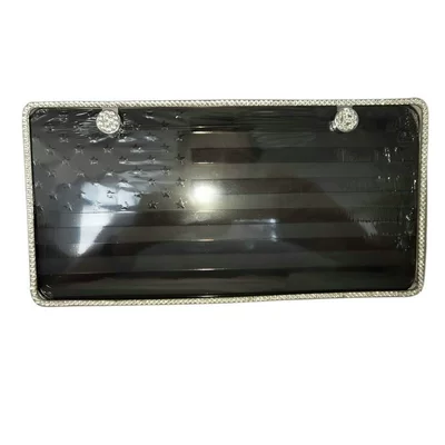 Cross-border new hidden diamond-encrusted narrow License plate holder/license plate holder