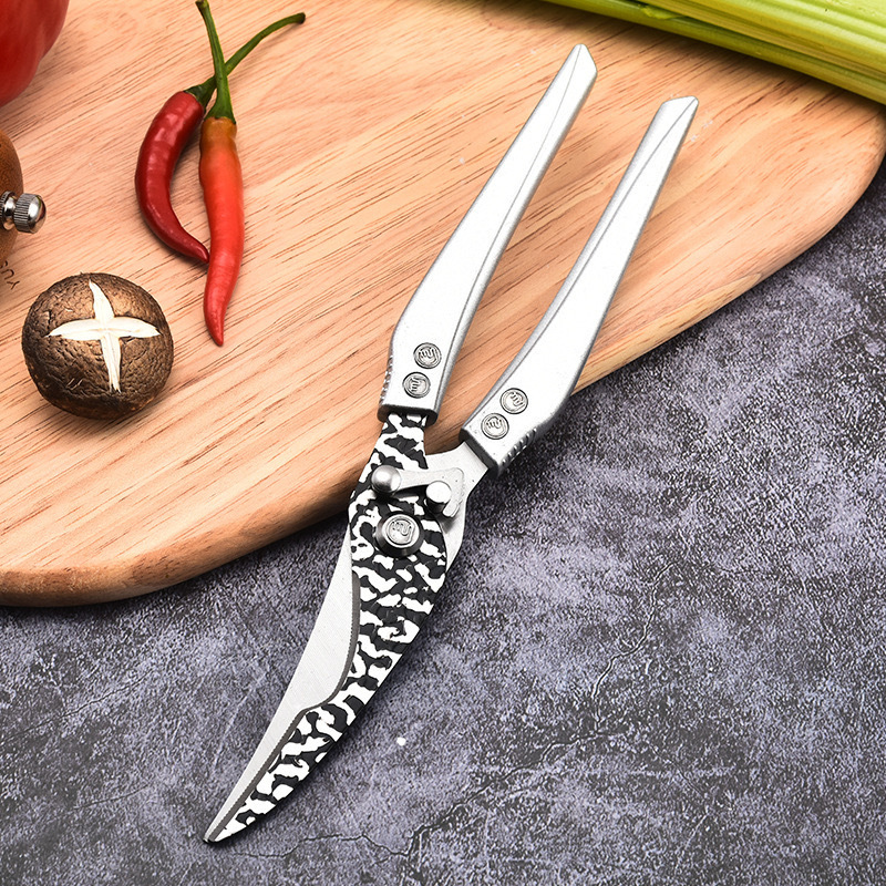 Tijeras de acero inoxidable domésticas de cocina transfronterizas, hueso de pato, pescado, carne asada, fuerte y multifuncional