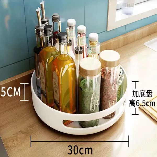 White light luxury - one layer [thickened carbon steel] can rotate 360 ​​degrees