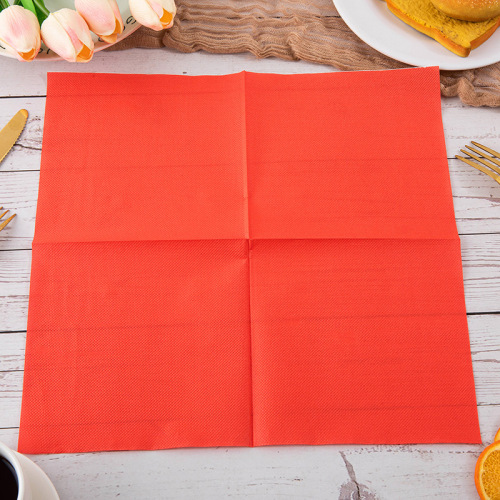 Jiapai solid color napkins party western restaurant supplies paper decoration multi-color square tissue paper factory direct sales printing wholesale