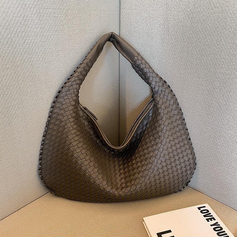 Cross-Border Niche French Woven Bag For Women - Elegant Versatile Handbag, Underarm Shoulder Bag, Textured Commuter Bag - Thumbnail 7