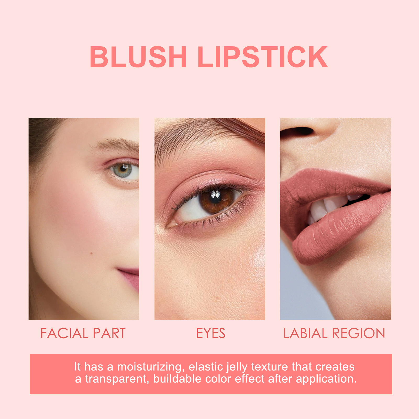 Fruit Blush Lipstick And Long Lasting Powder Blusher Lip Gloss_voghion.com