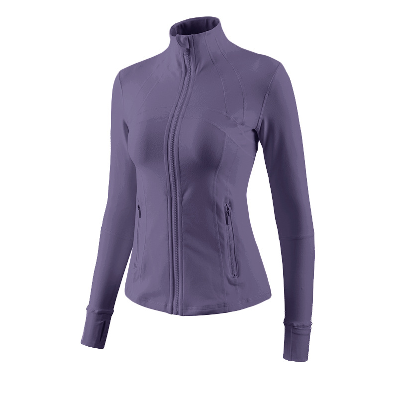 Stand-up Collar Yoga Clothes, Thin High-end Pilates Fitness Top, Fitness Clothes For Women_desvips.com