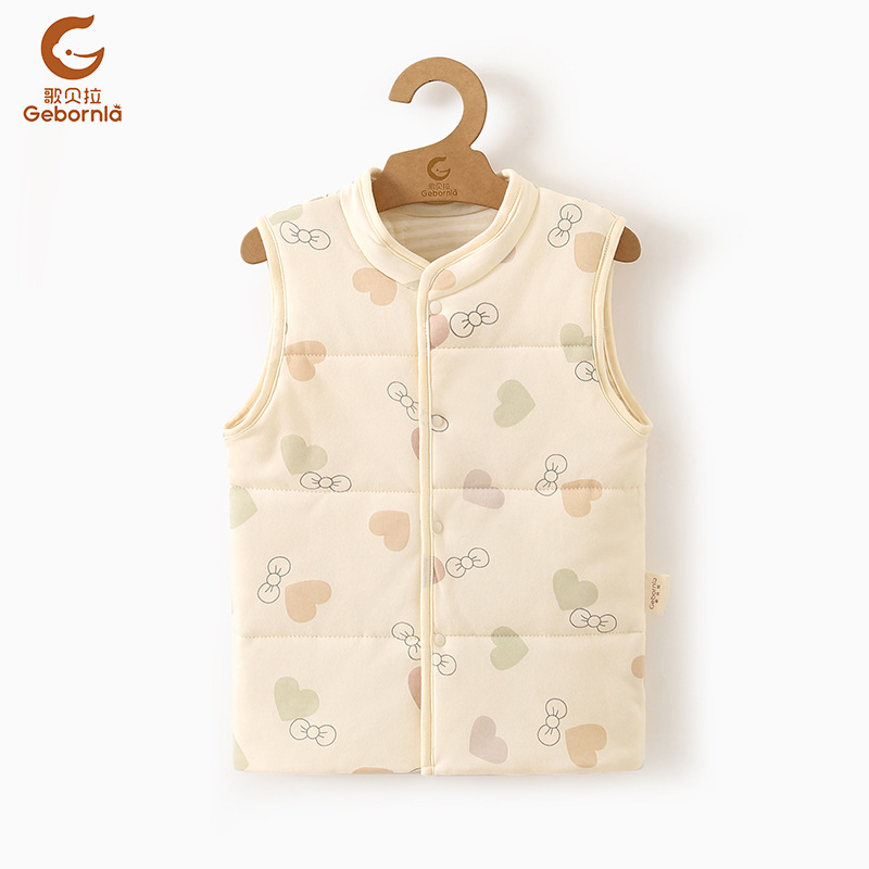 GE Bella Chaleco acolchado de algodón de color infantil Chaleco de algodón de color para niños y niñas Rebeca caliente para bebés Otoño e Invierno