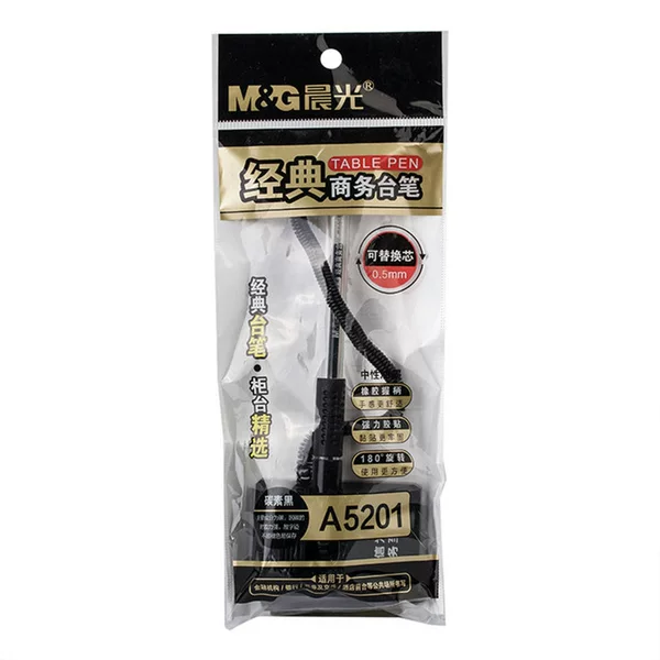 Morning Light Agpa5201 Classic Business Neutral Desk Pen Black 0.5mm Neutral Desk Pen Office Desktop Pen