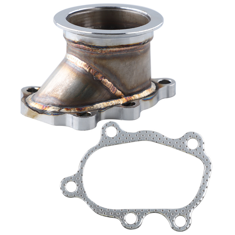 Car Modification 63mm Turbo Downpipe Adapter V-Band Clamp Flange Suitable for T25 T28 Gt25 Gt28