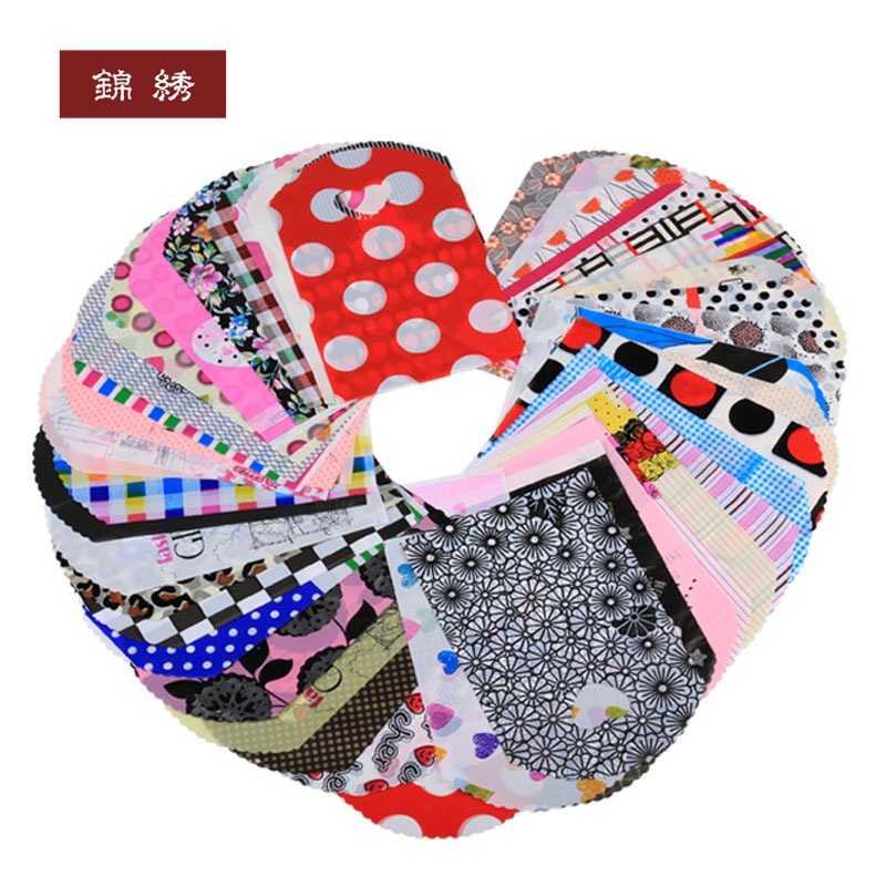 小号13*21混色卡通塑料手提袋子购物袋服装店内衣店饰品店包装袋