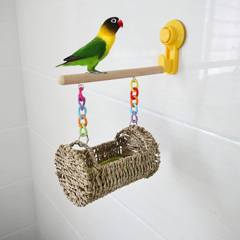 Попугай Птица воздушная подставка палка подвесное гнездо качели гнездо автомобиль подвесная присоска игрушечные принадлежности в наличии оптом
