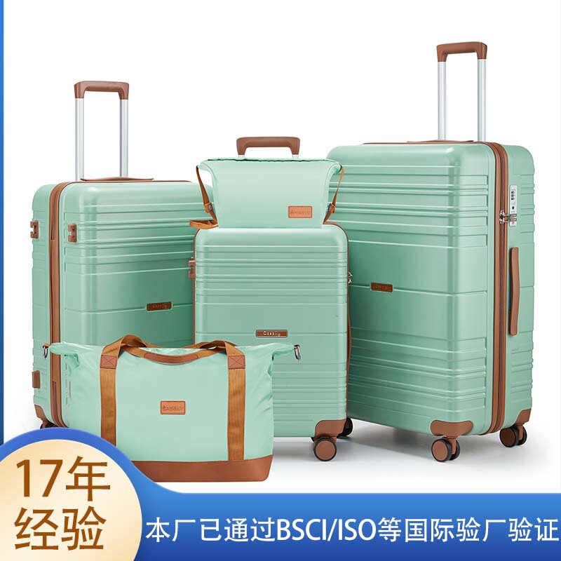 Cross-Border New Abs Three-Piece Suitcase Business Hard Shell Universal Silent Wheel 20inch Combination Lock Boarding Case Cross-Border New Abs Three-Piece Suitcase Business Hard Shell Universal Silent Wheel 20inch Combination Lock Boarding Case