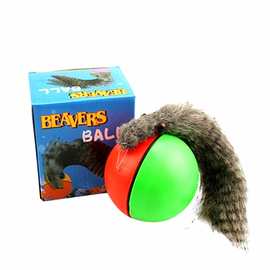 海狸鼠电动玩具 海狸球水老鼠玩具 会游泳顶球 海豚电动戏球批发