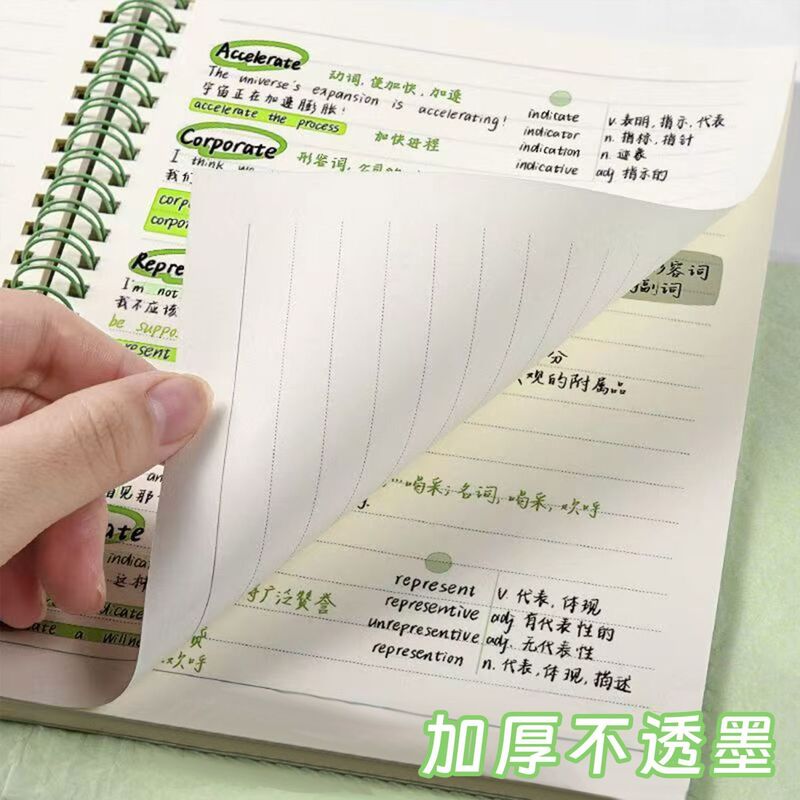 超厚学生线圈笔记本子A5横线日记事ins高颜值初高中生考研笔记本|undefined