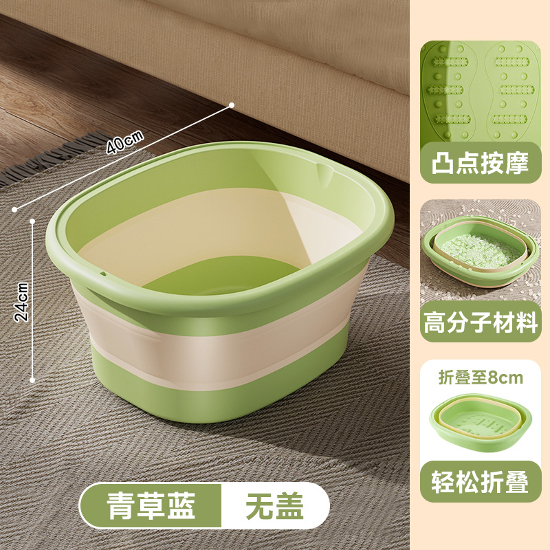 Cubo de baño de pies plegable sobre la pantorrilla El baño de pies portátil se puede almacenar en el baño de pies