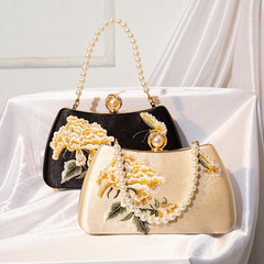 新しい中国の刺繍の花の包みのチャイナドレスのハンドバッグのタキシードのハンドバッグ