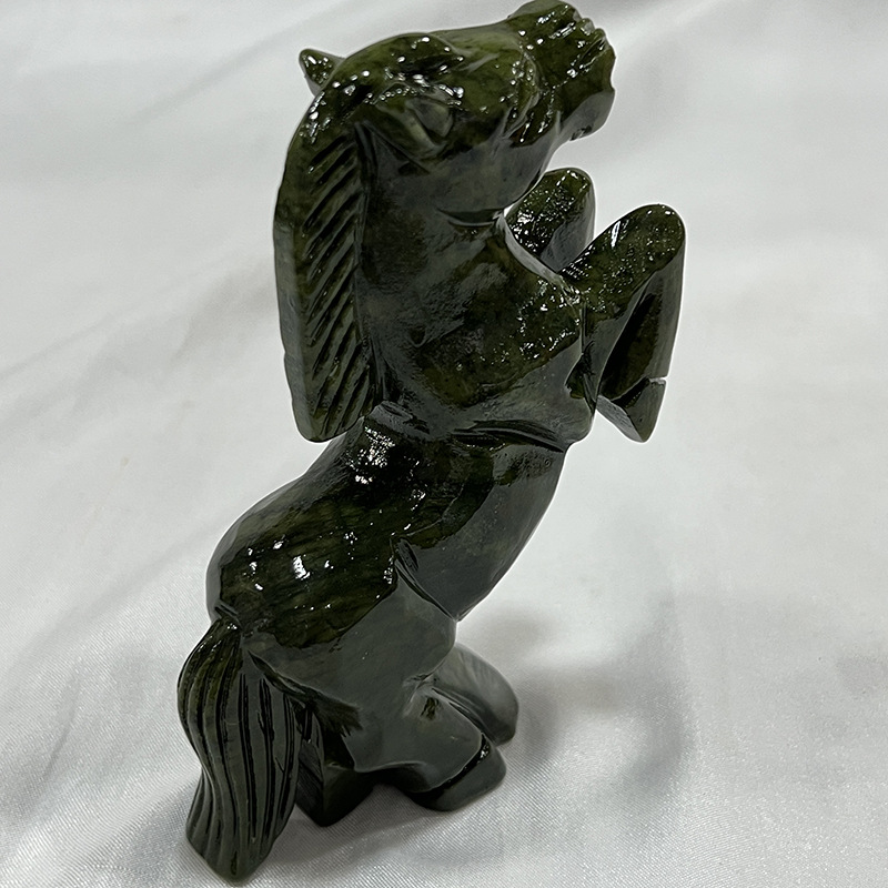 Jade Horse Home Decoration Zodiac Sculpture Ornament 3
