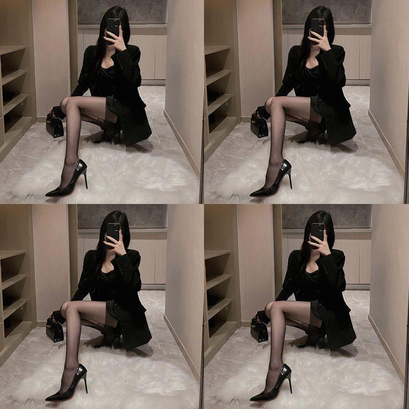手撕袜薄款一次性黑丝美腿袜火辣破洞易撕jk连裤袜女显腿长Sy|undefined