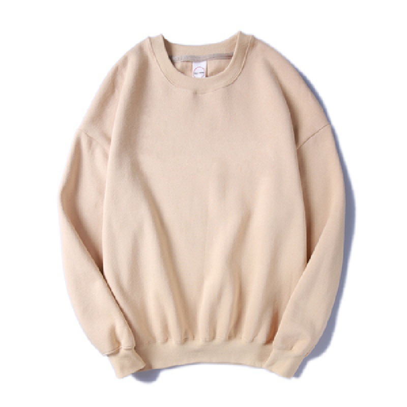 Comercio exterior al por mayor en stock más tamaño 200kg hermana gorda suelta cuello redondo coreano color sólido hombres y mujeres pareja suéter ins moda