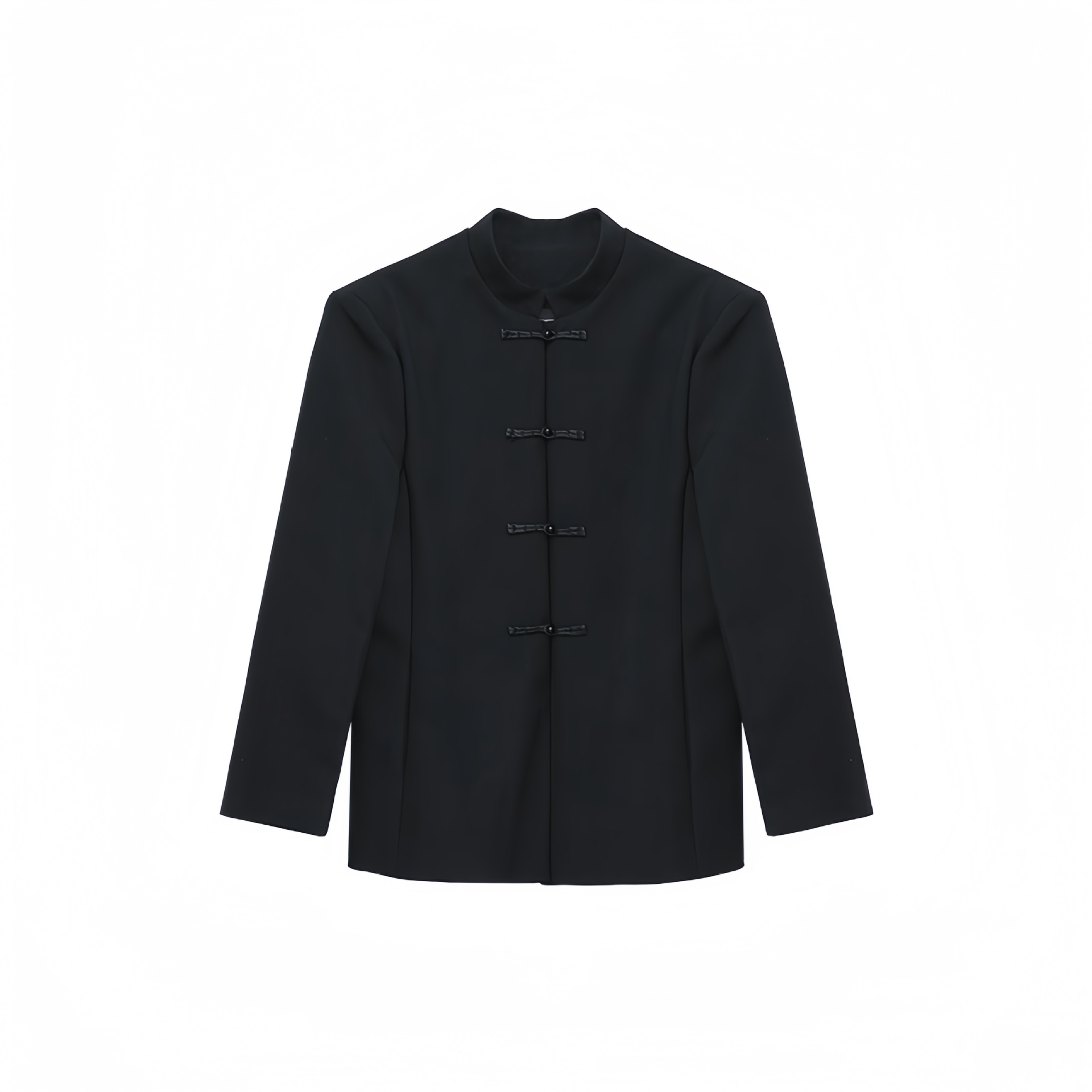 Chinese Style New Chinese Style Chinese Tunic Suit with Buckle and Buckle High-end Feeling New Style Handsome Vertical Collar Suit Jacket Men's Casual suit Small Suit