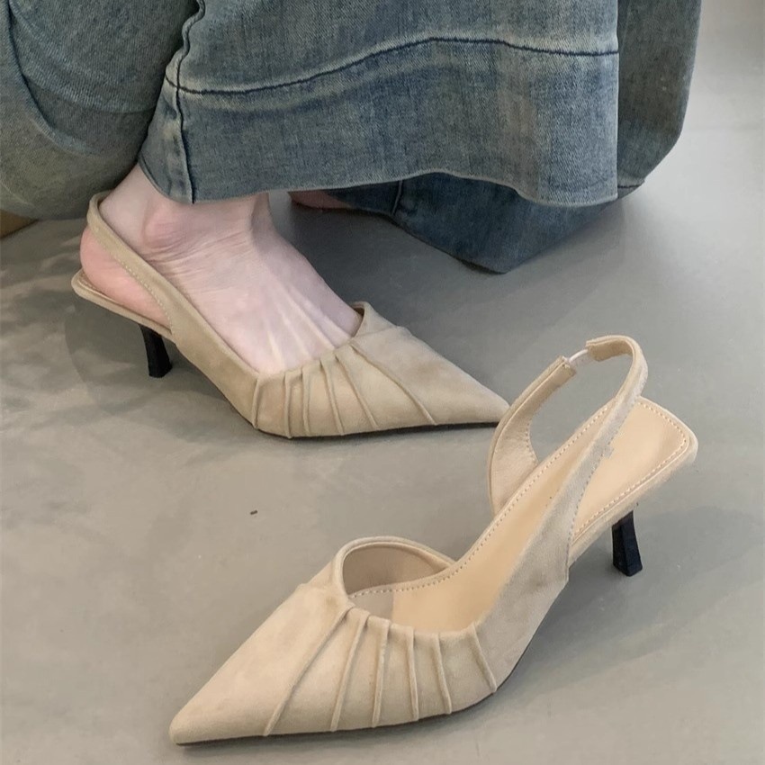 Exclusive green elegant high heels